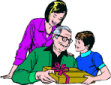 Grandfather and Kids