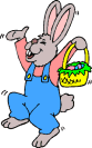 Happy jumping bunnie.