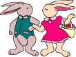 Walking down the bunnie trail together!