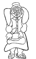 Grammaw Hunnie Coloring Page