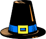 Pigrims wore wide brimmed buckeled hats.