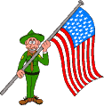 Boy Scout Guard on Memorial Day