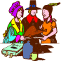 Pilgrim and Native American Indian