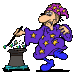 Wizard or Magician stirring the pot, his top hat.
