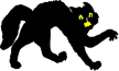 Black cats sneaking up on you!