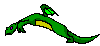 Small Green Dragon in Flight