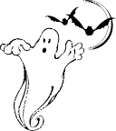 Ghost and Bats all say Boo!