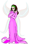 Fairy Girl listening and thinking though angry.