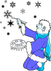Jack Frost paints pictures in the sky!