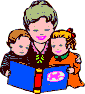 Mom Reading To Children