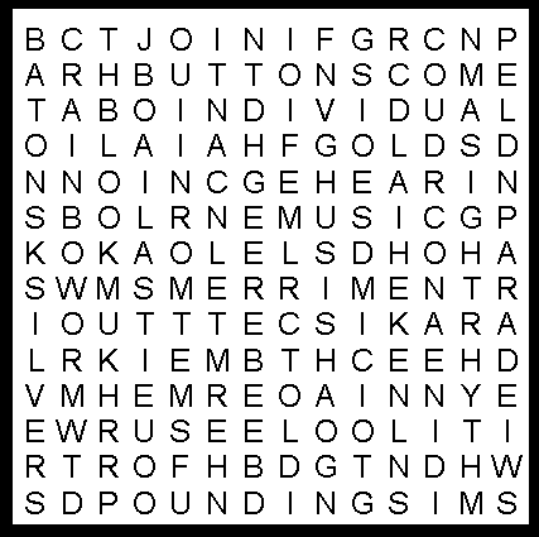 Parades Poem Middies Wordsearch