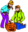 Children With Pumpkins