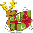 Reindeer with his present for you!