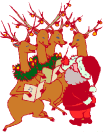 Santa and Singing Reindeer!
