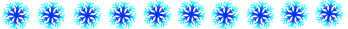 Rows of snowflakes.