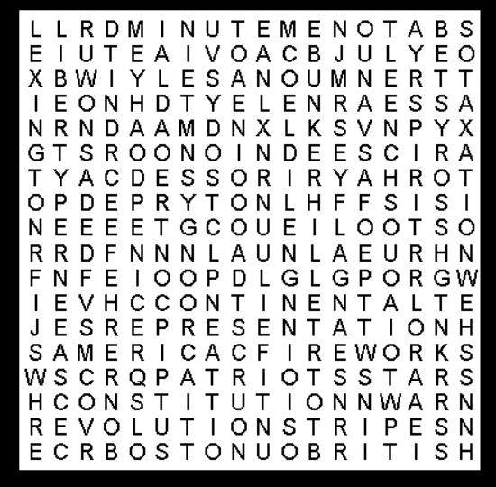4th of July Deluxe Word Search
