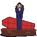 Dracula doesn't mind waiting for you to solve the puzzle.