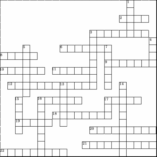 Halloween Deluxe Crossword Puzzle 