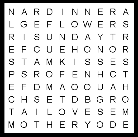 Mother's Day Word Search