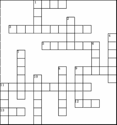 New Garden Kids Crossword Puzzle