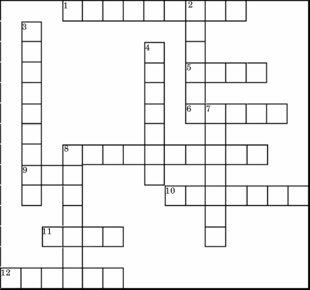 Patriot's Day Kids Cross Word 