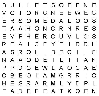 Veteran's Day Kids Word Search
