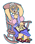 Grammaw Hunnie rocking and reading to us all.